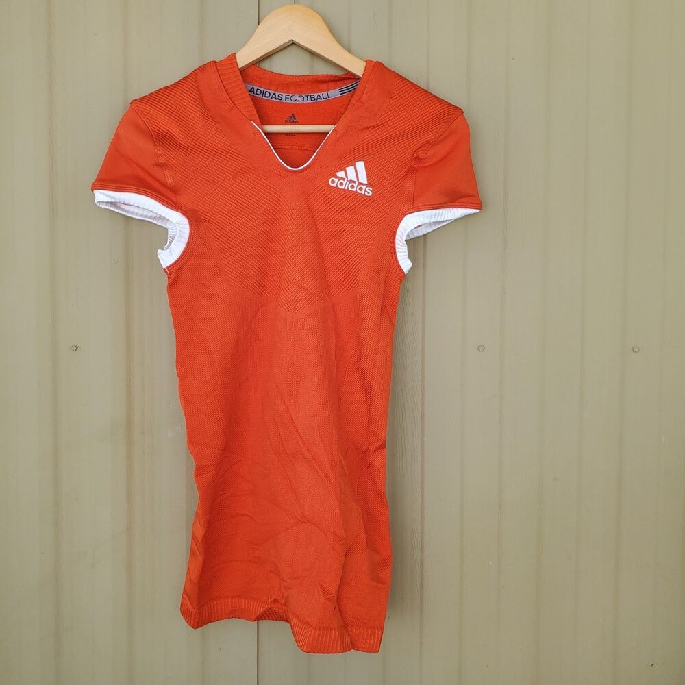 Adidas Men's Medium Primeknit A1 Football Jersey Orange White